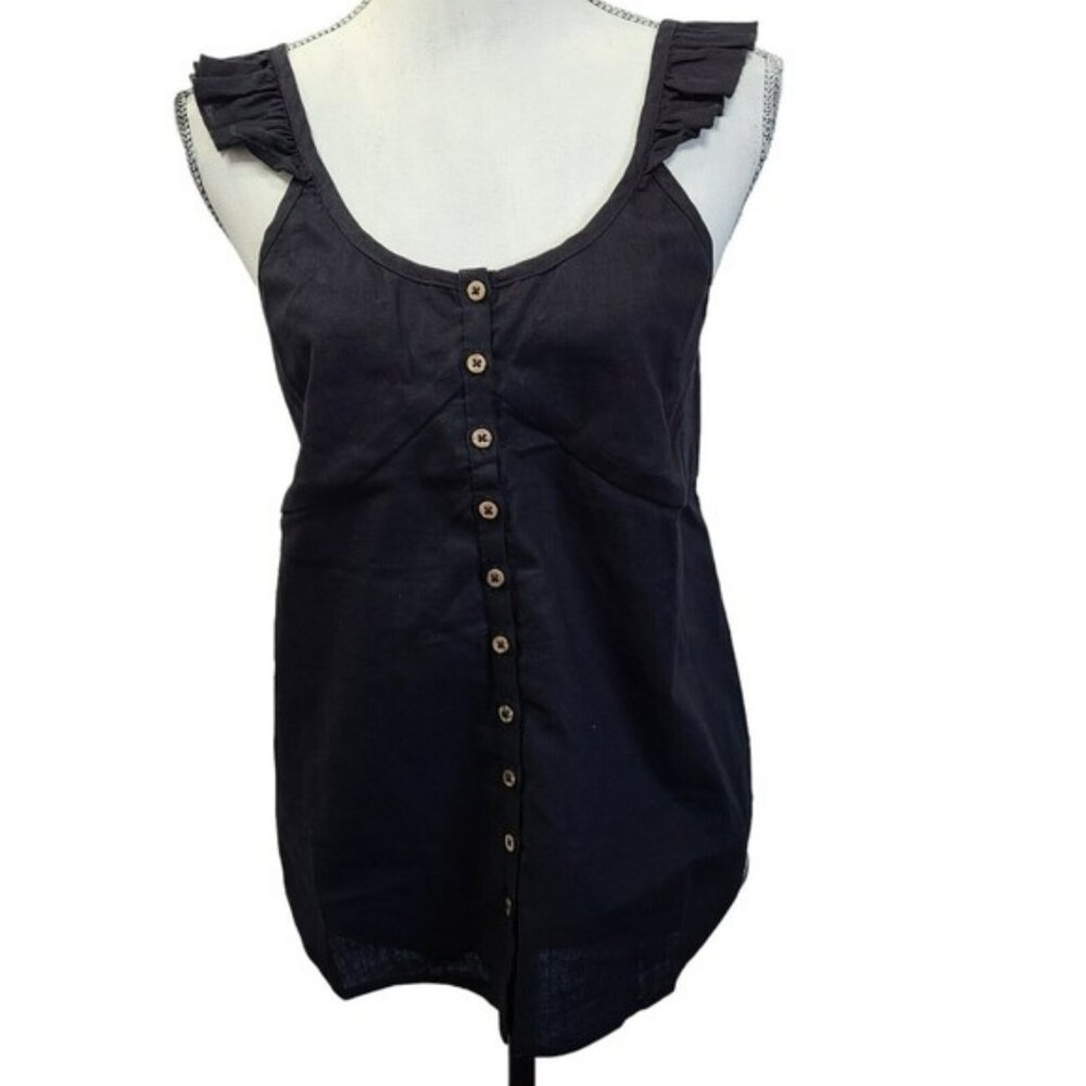 NWT Chaser Black Sleeveless Cross Back Tank Medium